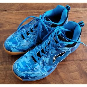 Li Ning Sport Sneaker Shoes Blue UK Sz 8 Blue & Black US Sz 9 LI-Ning